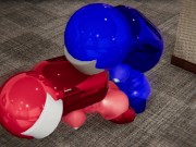 Among Us FUTA Blue and Red Fuck Each Other Doggystyle, Riding, Missionary, Titfuck 14/16