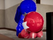 Among Us FUTA Blue and Red Fuck Each Other Doggystyle, Riding, Missionary, Titfuck 3/16