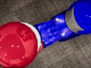 Among Us FUTA Blue and Red Fuck Each Other Doggystyle, Riding, Missionary, Titfuck 6/16