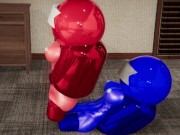 Among Us FUTA Blue and Red Fuck Each Other Doggystyle, Riding, Missionary, Titfuck 7/16