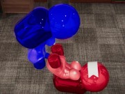 Among Us FUTA Blue and Red Fuck Each Other Doggystyle, Riding, Missionary, Titfuck 8/16