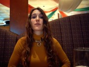Piper Blush Eating Pizza in slow-motion
