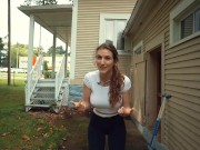 Sports Bra VS No Bra on a pogo stick - Piper Blush 12/16