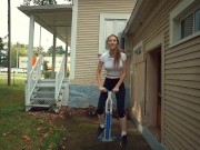 Sports Bra VS No Bra on a pogo stick - Piper Blush 13/16