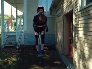 Sports Bra VS No Bra on a pogo stick - Piper Blush 5/16