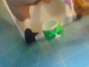 Hairy Onlyfans Piss Desperate Slut PinkMoonLust Girl Standing Pees HARD Potty Training Boy Urinal 6/16