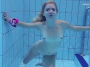 Elena Proklova spreading legs underwater 13/16