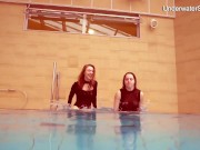 Diana Zelenkina and Simonna sexy brunettes in the pool 3/16
