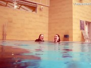 Diana Zelenkina and Simonna sexy brunettes in the pool 4/16