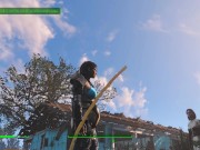 Ghoul got pregnant. Half-zombie gently fuck a woman from behind | Fallout 4 sex 1/16