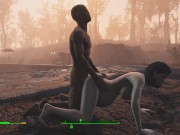Ghoul got pregnant. Half-zombie gently fuck a woman from behind | Fallout 4 sex 6/16