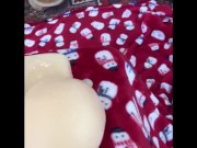 I’m playing with my huge cum.