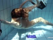 Zuzanna swims naked and horny in the pool 13/16