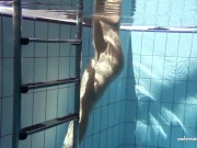 Zuzanna swims naked and horny in the pool 16/16