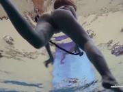 Zuzanna swims naked and horny in the pool 6/16