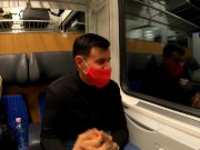 Dan and His Son Tag Team Pretty 18-Year-Old with Super Puffy Pussy Isbaella De Laa 1/16