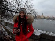 Dan and His Son Tag Team Pretty 18-Year-Old with Super Puffy Pussy Isbaella De Laa 2/16