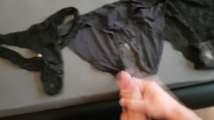 laundry raid cum in 3 dirty panties