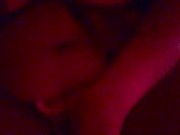 Black BBW watches her husband cheat and plays with her pussy