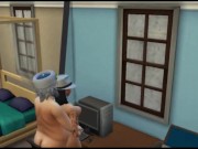 Sex with Santa after the disco. fucks a student | whims sims 4 10/16
