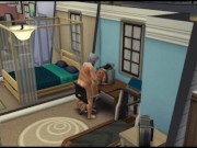 Sex with Santa after the disco. fucks a student | whims sims 4 4/16