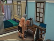 Sex with Santa after the disco. fucks a student | whims sims 4 5/16
