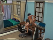Sex with Santa after the disco. fucks a student | whims sims 4 8/16