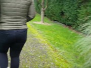 Pathway Cum on My Coat Outside