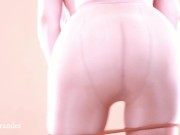 Shiny oily pantyhose teasing and masturbating 6/16