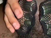SEXIEST FEET EVER IN FISHNETS