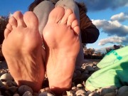 First day at the beach for my feet in 2021!! Enjoy it!! 15/16