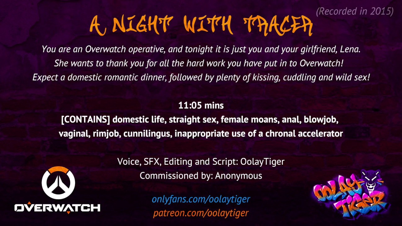 [OVERWATCH] A Night With Tracer | Erotic Audio Play by Oolay-Tiger