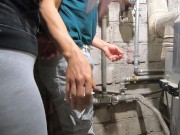 wife gets fucked by the plumber and gets cum on her ass like a slut ( amateur ) 2/16