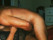 Thick latina w/ beautiful tits and ass shows off her new heels and lingerie and gets fucked 12/16