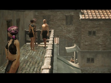 Slaves of Rome [SFM 3D game] Ep.1 Fucking a huge breast girl in the public street