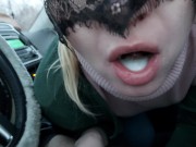 friend's wife turned out to be a whore and emptied my balls in the car