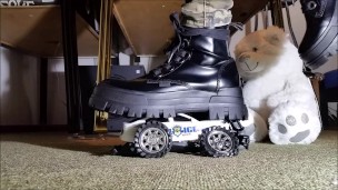 Toycar Crushing with Buffalo Platform Boots