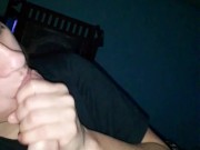 Latina milf milks bwc till he cums on her face  15/16