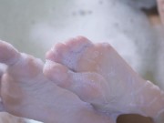 Talia Mint masturbates and plays with Feet and Soap 14/16