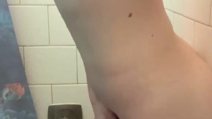 Fit Babe Does Yoga Naked Then Fucks Herself in Shower and Orgasms