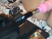 Tight pussy fucked hard by machine 5/16