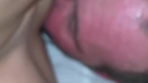 POV of my pussy getting devoured with shaking orgasm