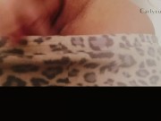 Booty and pussy play after stripping out of my leopard print pants!  12/16