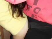 She loves when I fuck her with a strapon while she washes the dishes - IkaSmokS 13/16