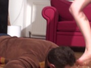 sadistic princess feeding with crushed bananas 3/16