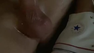 Cumming in my Fleshlight with Chuck Taylor’s on