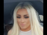 Scottish Blonde Flashing her Fake Tits in Public 15/16