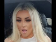 Scottish Blonde Flashing her Fake Tits in Public 6/16