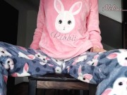 Schoolgirl In Pajamas Teases and Masturbates Pussy 1/16