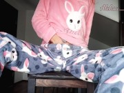 Schoolgirl In Pajamas Teases and Masturbates Pussy 12/16